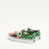 Valentino Garavani und Vans Low-Top-Stoff-Sneaker mit VLogo-Schachbrettmuster und tropischem Blattmuster Valentino Garavani und Vans Low-Top-Stoff-Sneaker mit VLogo-Schachbrettmuster und tropischem Blattmuster