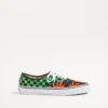 Valentino Garavani und Vans Low-Top-Stoff-Sneaker mit VLogo-Schachbrettmuster und tropischem Blattmuster Valentino Garavani und Vans Low-Top-Stoff-Sneaker mit VLogo-Schachbrettmuster und tropischem Blattmuster