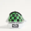 Valentino Garavani und Vans Low-Top-Stoff-Sneaker mit VLogo-Schachbrettmuster und tropischem Blattmuster Valentino Garavani und Vans Low-Top-Stoff-Sneaker mit VLogo-Schachbrettmuster und tropischem Blattmuster