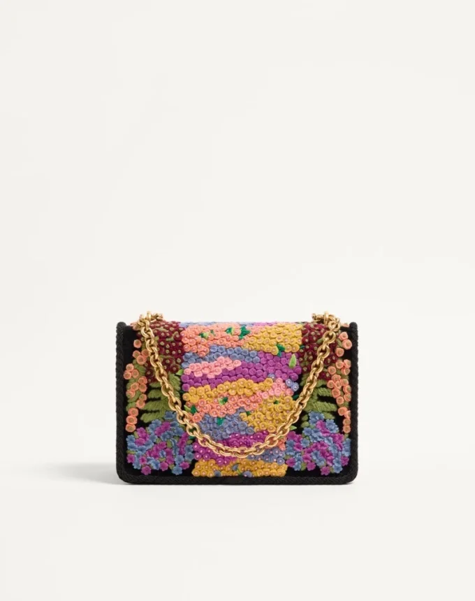 Valentino Garavani Vain bestickte Umhängetasche Valentino Garavani Vain bestickte Umhängetasche