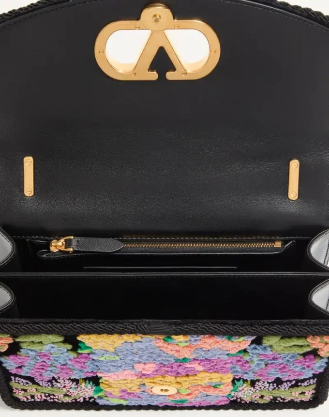 Valentino Garavani Vain bestickte Umhängetasche Valentino Garavani Vain bestickte Umhängetasche