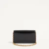 Valentino Garavani Vain Clutch aus glänzendem Kalbsleder Valentino Garavani Vain Clutch aus glänzendem Kalbsleder