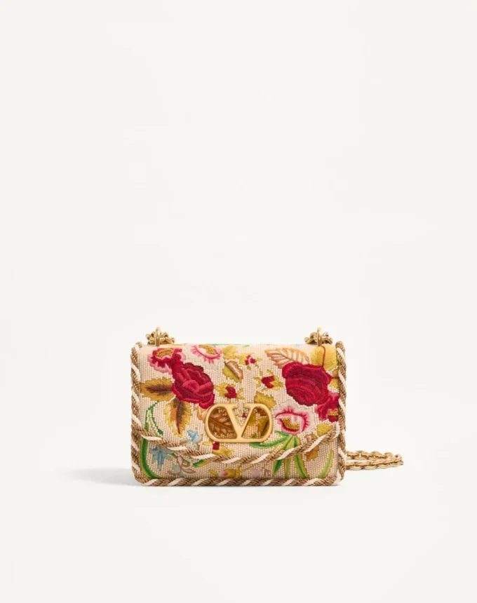 Valentino Garavani Vain Kleine bestickte Umhängetasche Valentino Garavani Vain Kleine bestickte Umhängetasche