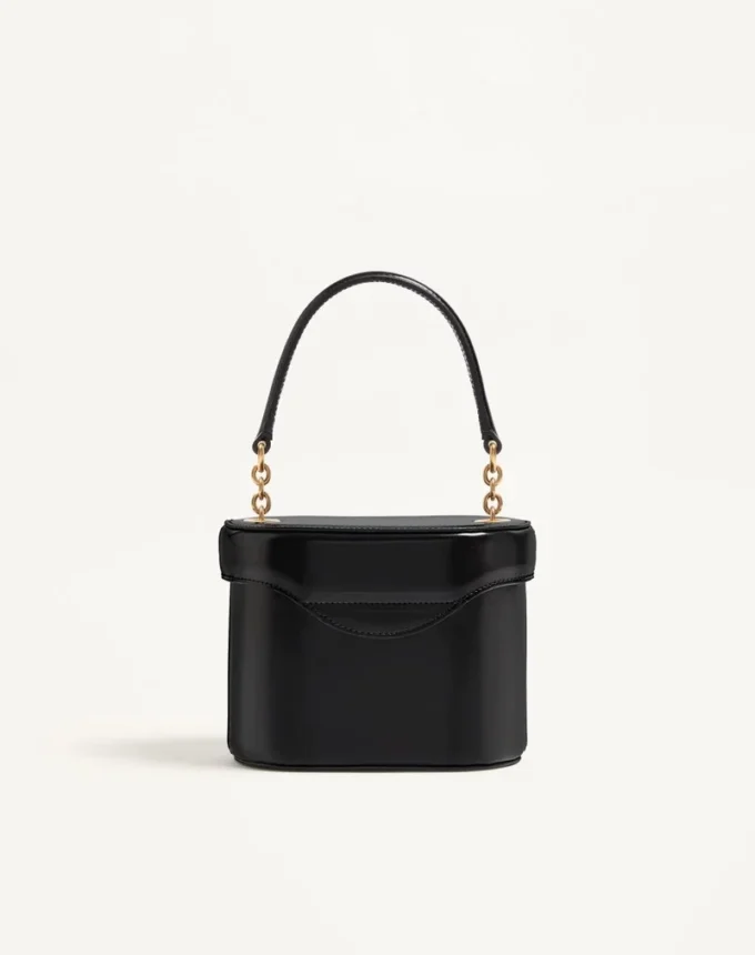 Valentino Garavani Vain Kosmetiktasche aus glänzendem Kalbsleder Valentino Garavani Vain Kosmetiktasche aus glänzendem Kalbsleder