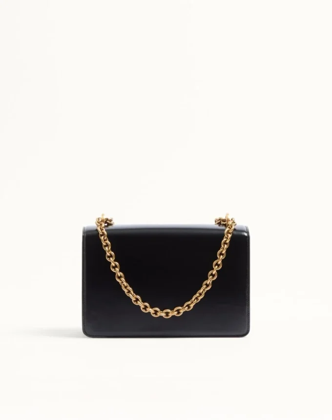 Valentino Garavani Vain Schultertasche aus glänzendem Kalbsleder Valentino Garavani Vain Schultertasche aus glänzendem Kalbsleder