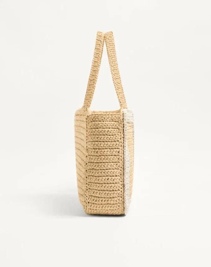 Valentino Garavani Viva Superstar Große Einkaufstasche aus Raffia Valentino Garavani Viva Superstar Große Einkaufstasche aus Raffia