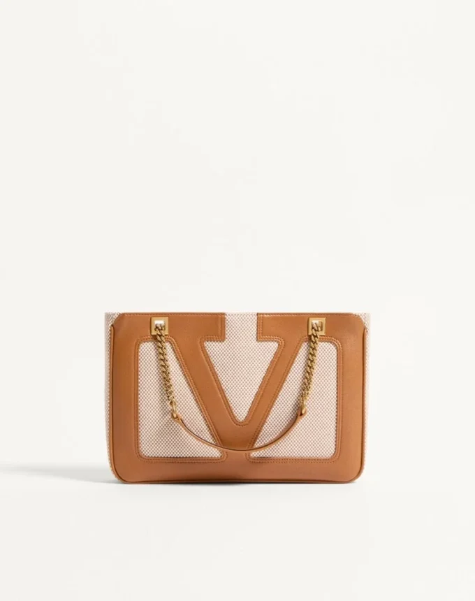 Valentino Garavani Viva Superstar Kleine Canvas-Einkaufstasche Valentino Garavani Viva Superstar Kleine Canvas-Einkaufstasche