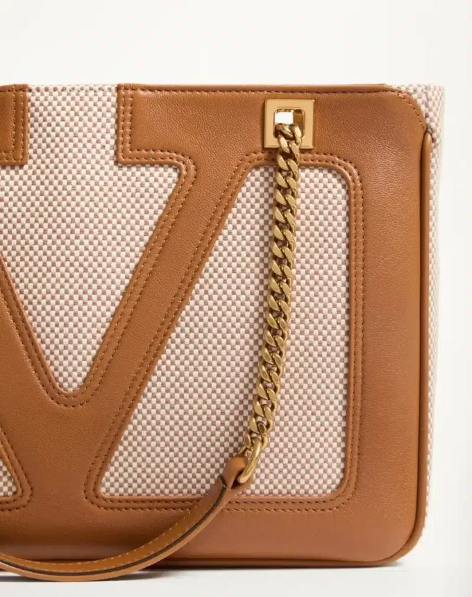 Valentino Garavani Viva Superstar Kleine Canvas-Einkaufstasche Valentino Garavani Viva Superstar Kleine Canvas-Einkaufstasche