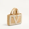 Valentino Garavani Viva Superstar Kleine Einkaufstasche aus Raffia