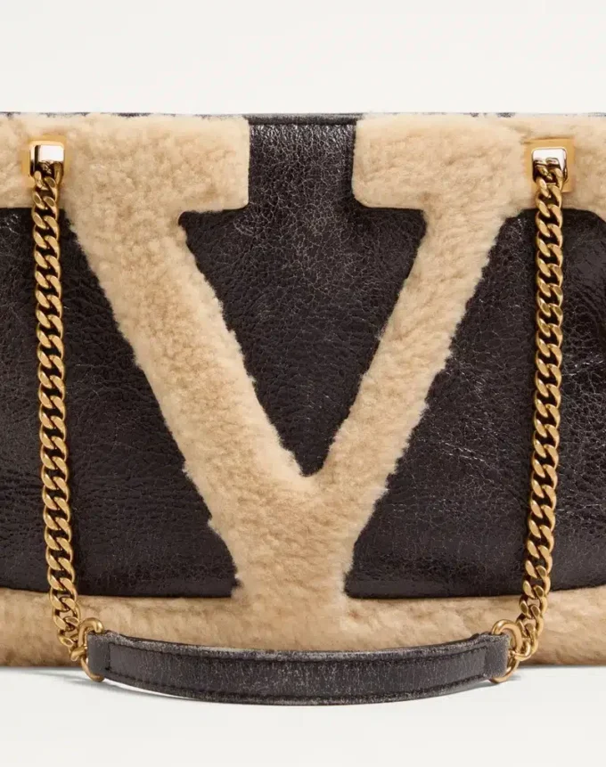 Valentino Garavani Viva Superstar Kleine Einkaufstasche aus Schafsleder Valentino Garavani Viva Superstar Kleine Einkaufstasche aus Schafsleder