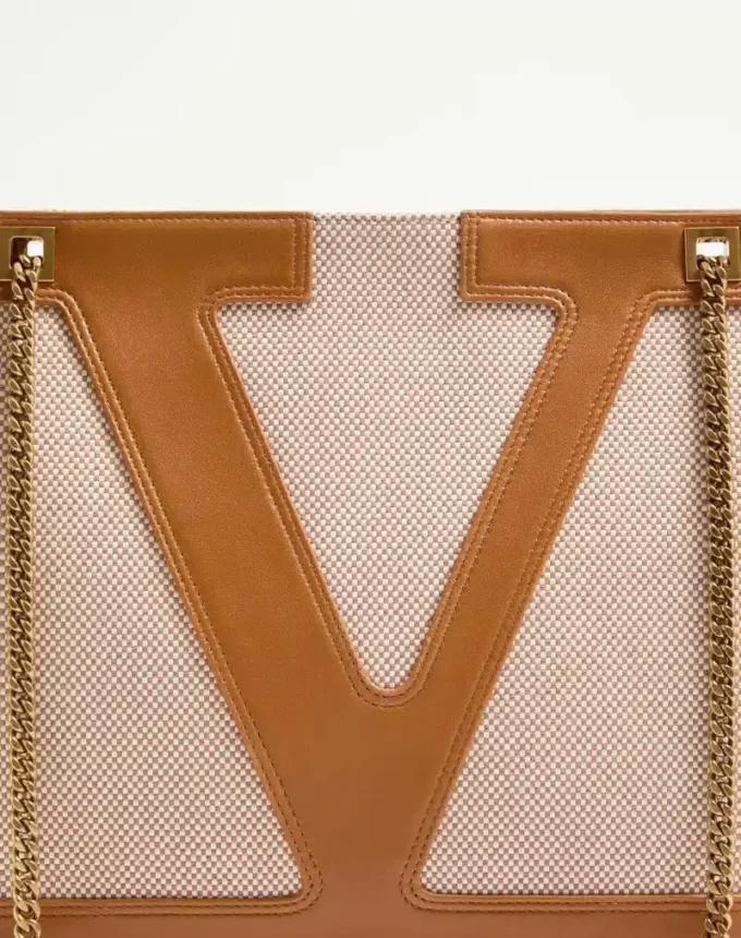 Valentino Garavani Viva Superstar Medium Canvas Shopping Bag Valentino Garavani Viva Superstar Medium Canvas Shopping Bag
