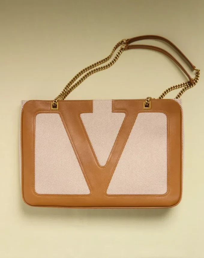 Valentino Garavani Viva Superstar Medium Canvas Shopping Bag Valentino Garavani Viva Superstar Medium Canvas Shopping Bag