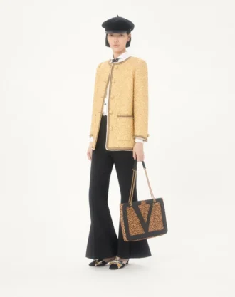 Valentino Garavani Viva Superstar Medium Shopping Bag aus Kalbsleder mit Pony-Effekt