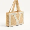 Valentino Garavani Viva Superstar Medium Shopping Bag aus Raffia Valentino Garavani Viva Superstar Medium Shopping Bag aus Raffia
