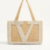 Valentino Garavani Viva Superstar Medium Shopping Bag aus Raffia Valentino Garavani Viva Superstar Medium Shopping Bag aus Raffia