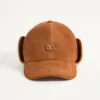 Valentino Garavani Vlogo Signature Baseballkappe aus Wildleder und Schafsleder