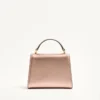 Valentino Garavani Vsling Mini-Handtasche aus laminiertem genarbtem Kalbsleder mit Juwelenlogo Valentino Garavani Vsling Mini-Handtasche aus laminiertem genarbtem Kalbsleder mit Juwelenlogo