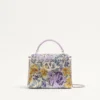 Valentino Garavani Vsling Mini-Handtasche mit Flowerism-Strassmotiv und Juwelenlogo Valentino Garavani Vsling Mini-Handtasche mit Flowerism-Strassmotiv und Juwelenlogo