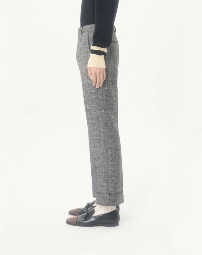 Valentino Mouliné-Wollhose mit Manschetten Valentino Mouliné-Wollhose mit Manschetten