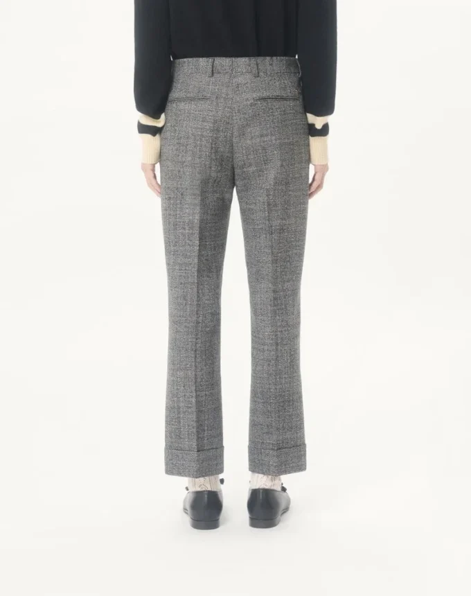 Valentino Mouliné-Wollhose mit Manschetten Valentino Mouliné-Wollhose mit Manschetten