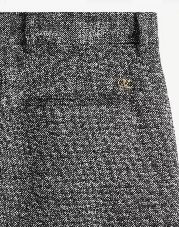Valentino Mouliné-Wollhose mit Manschetten Valentino Mouliné-Wollhose mit Manschetten