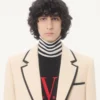 Valentino Rollkragenpullover aus Wolle mit Vlogo-Patch Valentino Rollkragenpullover aus Wolle mit Vlogo-Patch