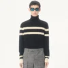 Valentino Rollkragenpullover aus Wolle mit Vlogo-Stickerei Valentino Rollkragenpullover aus Wolle mit Vlogo-Stickerei