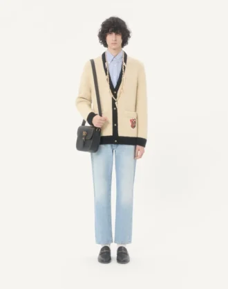 Valentino Wollcardigan mit gesticktem VG