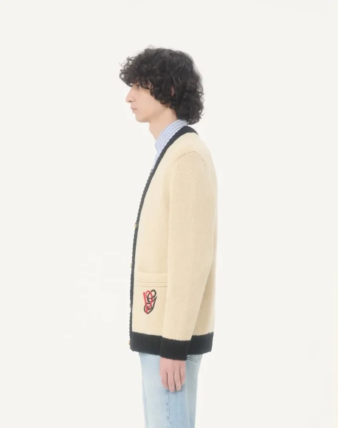 Valentino Wollcardigan mit gesticktem VG Valentino Wollcardigan mit gesticktem VG