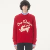 Valentino Wollpullover mit Chez Valentino & Panther-Stickerei Valentino Wollpullover mit Chez Valentino & Panther-Stickerei