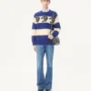 Valentino Wollpullover mit Jacquard-Panthermuster Valentino Wollpullover mit Jacquard-Panthermuster