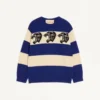 Valentino Wollpullover mit Jacquard-Panthermuster Valentino Wollpullover mit Jacquard-Panthermuster