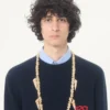 Valentino Wollpullover mit VG-Stickerei Valentino Wollpullover mit VG-Stickerei