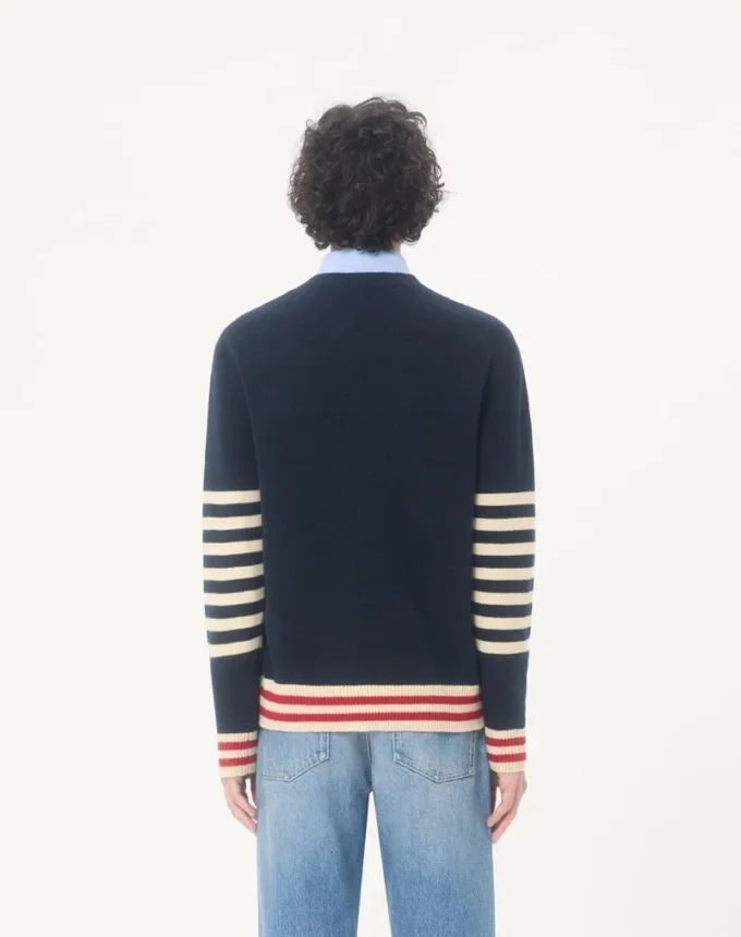 Valentino Wollpullover mit VG-Stickerei Valentino Wollpullover mit VG-Stickerei