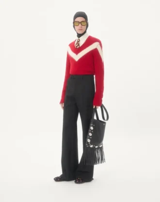 Valentino Wollpullover mit VLogo-Schleife auf der Rückseite Valentino Wollpullover mit VLogo-Schleife auf der Rückseite