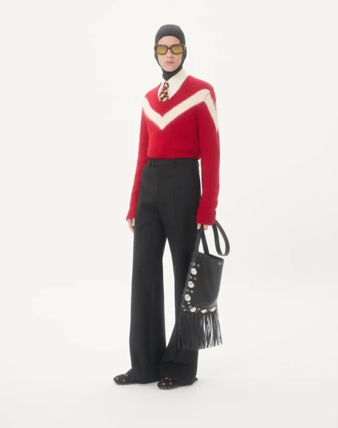 Valentino Wollpullover mit VLogo-Schleife auf der Rückseite Valentino Wollpullover mit VLogo-Schleife auf der Rückseite