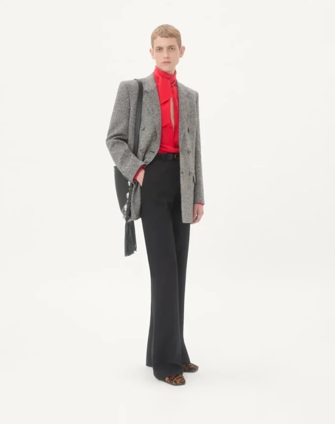 Valentino Zweireihige Jacke aus Natté Boutonné-Wolle Valentino Zweireihige Jacke aus Natté Boutonné-Wolle