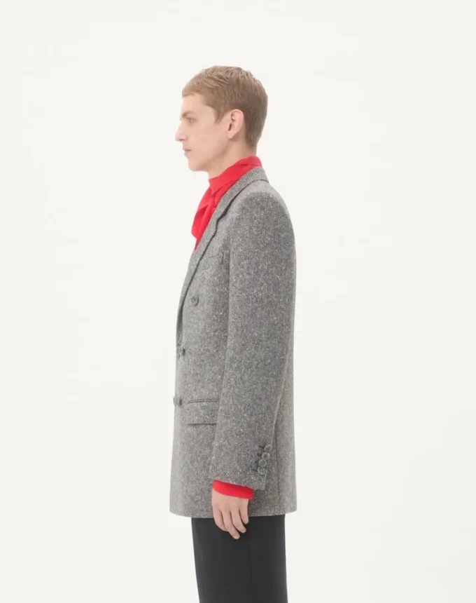 Valentino Zweireihige Jacke aus Natté Boutonné-Wolle Valentino Zweireihige Jacke aus Natté Boutonné-Wolle