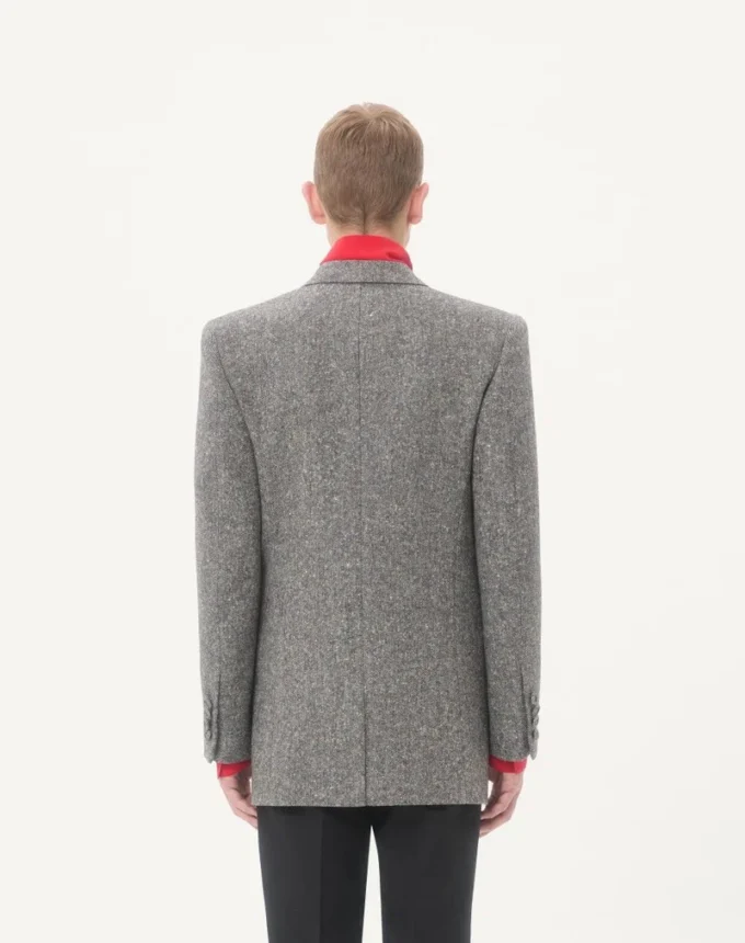 Valentino Zweireihige Jacke aus Natté Boutonné-Wolle Valentino Zweireihige Jacke aus Natté Boutonné-Wolle