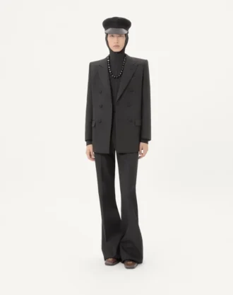 Valentino Zweireihige Jacke aus Wollgabardine