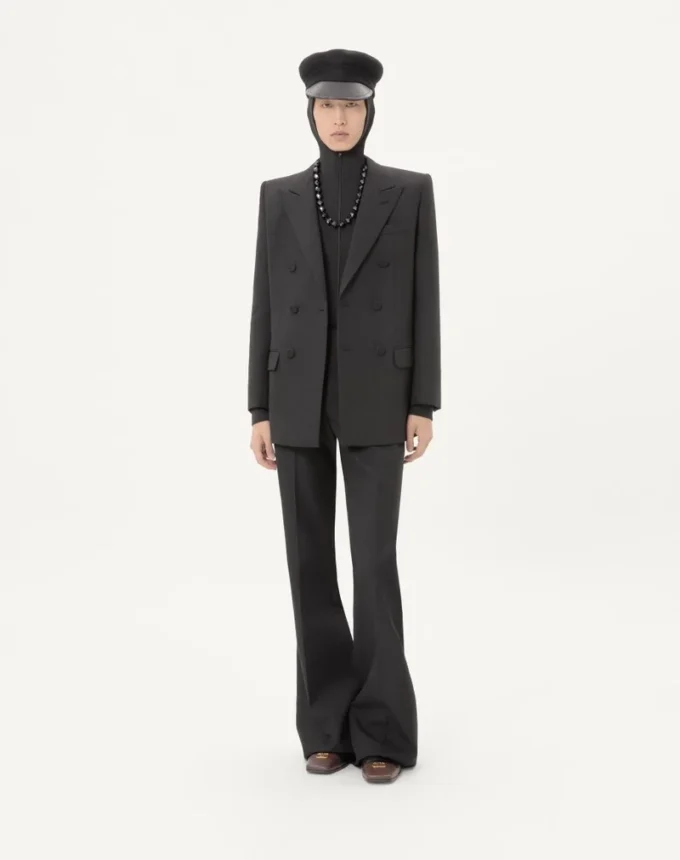 Valentino Zweireihige Jacke aus Wollgabardine Valentino Zweireihige Jacke aus Wollgabardine