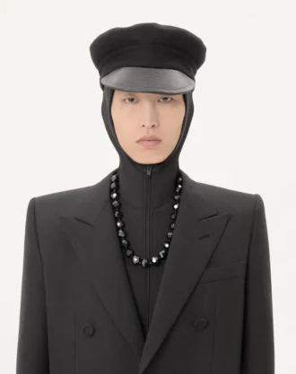 Valentino Zweireihige Jacke aus Wollgabardine