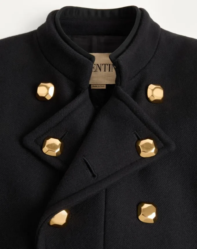 Valentino Zweireihiger Mantel aus doppelter Wolle Valentino Zweireihiger Mantel aus doppelter Wolle