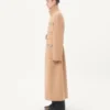 Valentino Zweireihiger Trenchcoat aus Wollfilz mit Ayers-Einsätzen Valentino Zweireihiger Trenchcoat aus Wollfilz mit Ayers-Einsätzen
