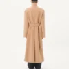 Valentino Zweireihiger Trenchcoat aus Wollfilz mit Ayers-Einsätzen Valentino Zweireihiger Trenchcoat aus Wollfilz mit Ayers-Einsätzen