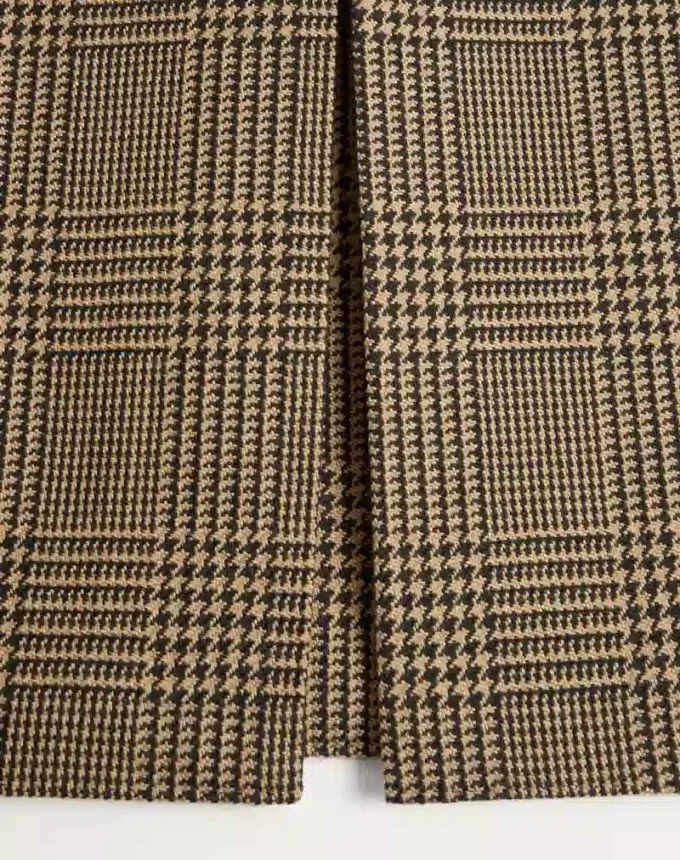 Valentino Zweireihiger Wollmantel mit Glencheck-Muster Valentino Zweireihiger Wollmantel mit Glencheck-Muster