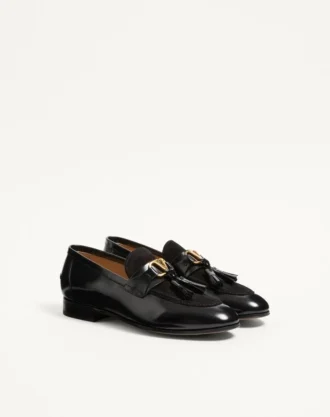 Vaniteux Loafer aus Kalbsleder und Spaltleder