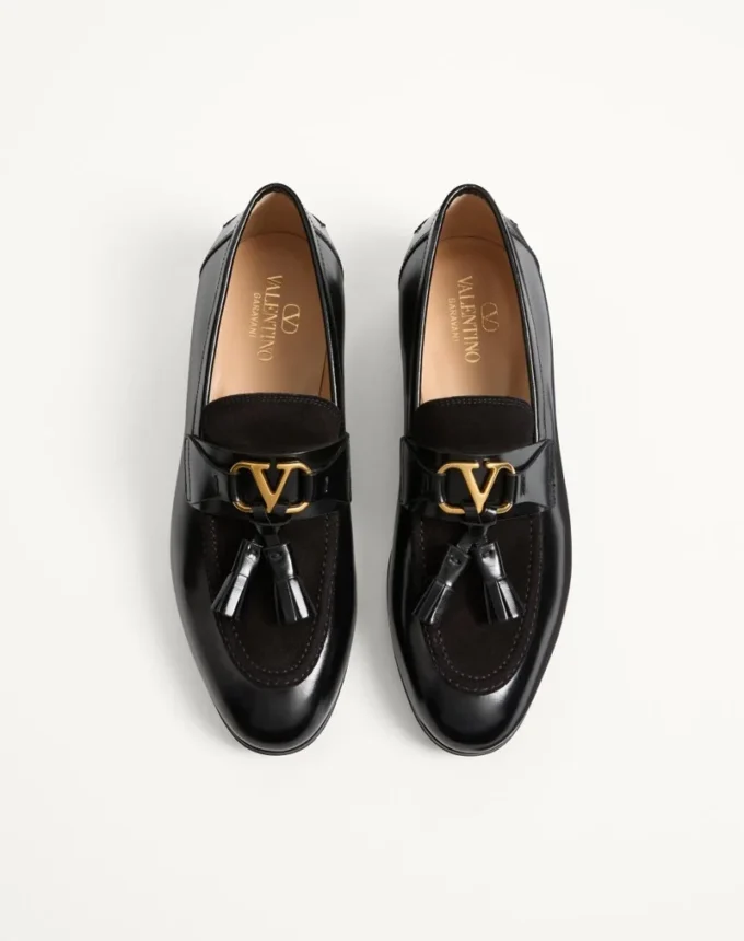 Vaniteux Loafer aus Kalbsleder und Spaltleder