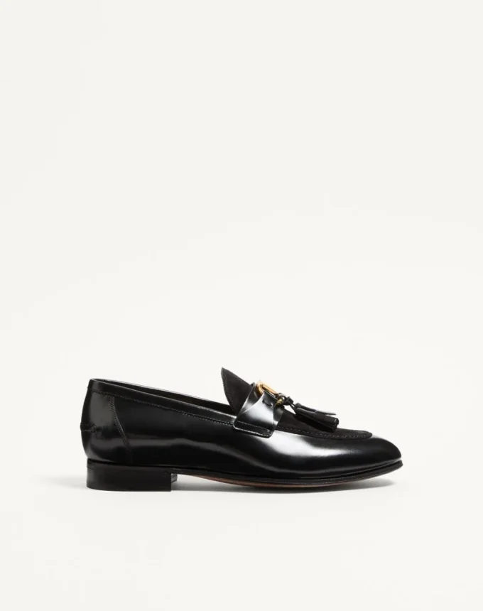 Vaniteux Loafer aus Kalbsleder und Spaltleder