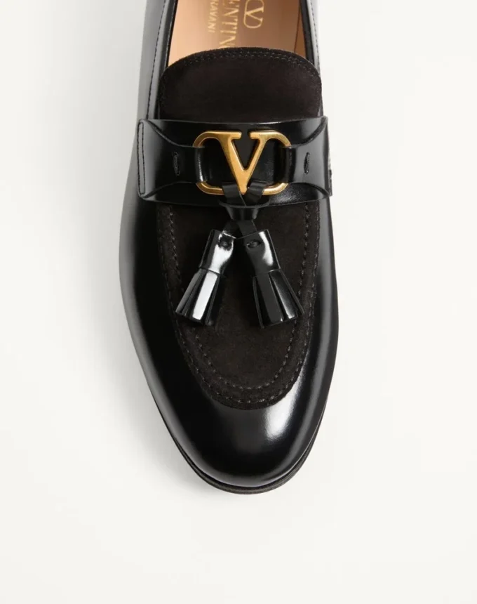 Vaniteux Loafer aus Kalbsleder und Spaltleder